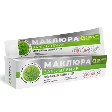 Крем-бальзам для ног и тела Маклюра Заживление ТМ Крымский Лекарь ...
