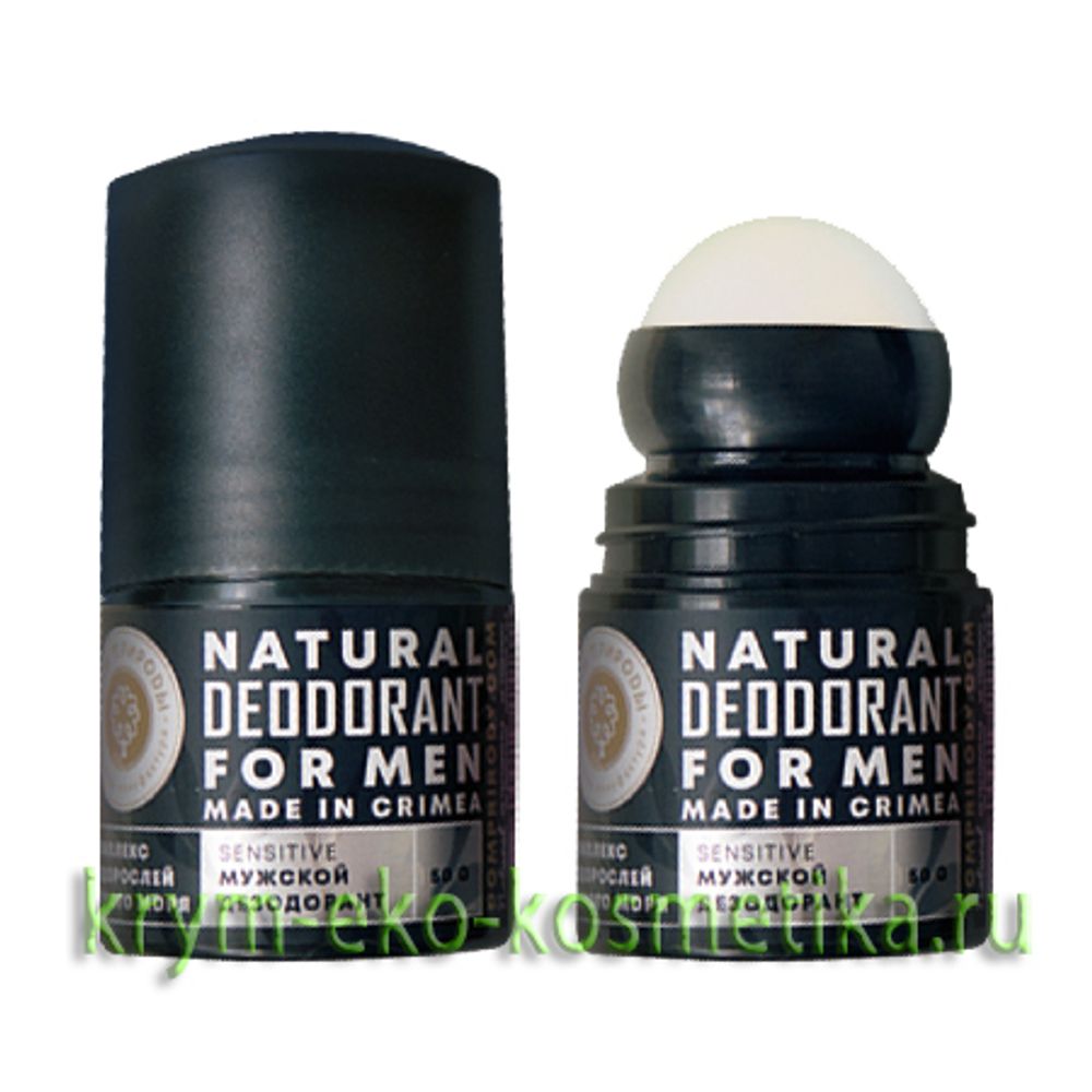 Натуральный дезодорант «Sensitive» с комплексом водорослей Черного моря ТМ Мануфактура Дом Природы