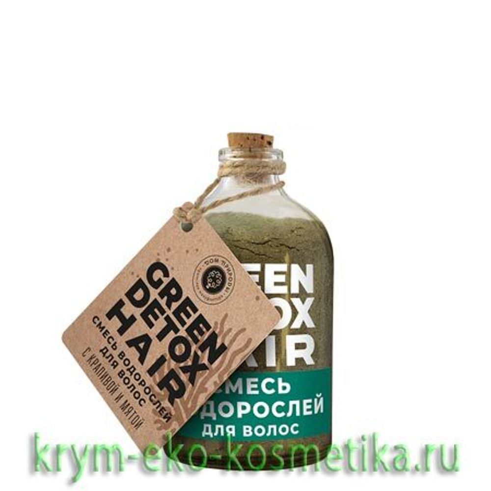 Смесь водорослей для волос с крапивой и мятой Green Detox Hair ТМ  Мануфактура Дом Природы - купить по выгодной цене | Крым Эко Косметика